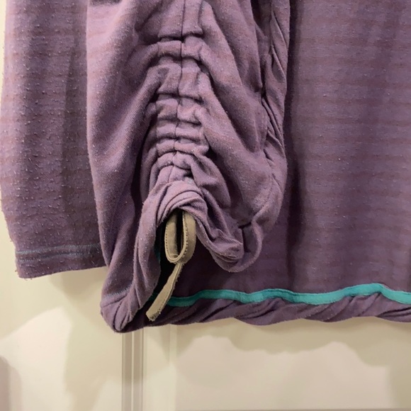 Matilda Jane 🍁 Purple Striped Open Front Ruched Cardigan - Picture 6 of 7